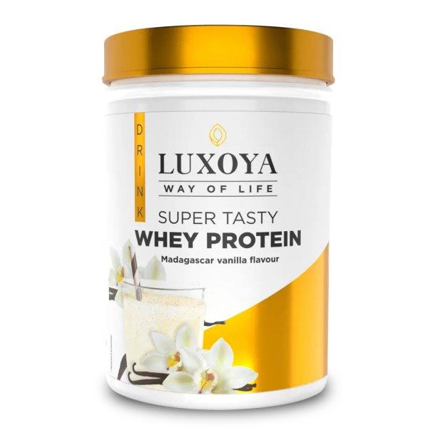 LUXOYA SUPER TASTY WHEY PROTEIN - PRÉMIUM FEHÉRJE ITALPOR 450 g PET -
Madagascar-Vanília ízű