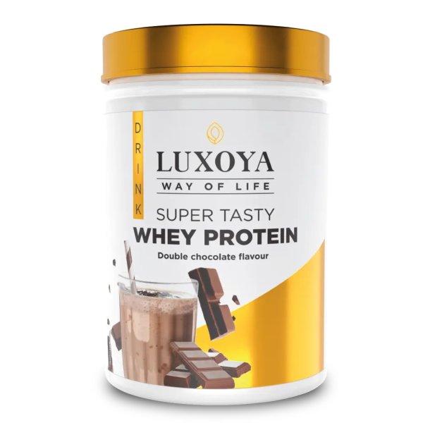 LUXOYA SUPER TASTY WHEY PROTEIN - PRÉMIUM FEHÉRJE ITALPOR 450 g PET - Dupla
Csokoládé ízű