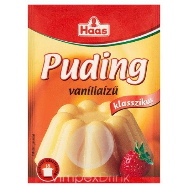 Haas Natural Vaníliaízű pudingpor 40g