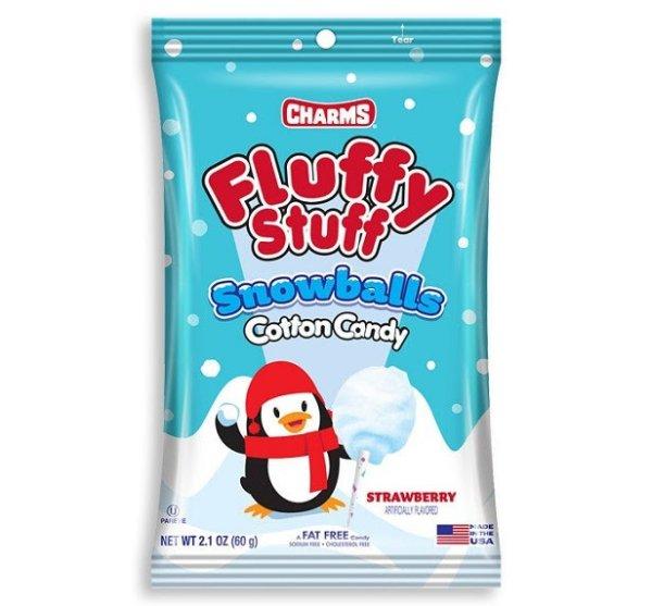 Charms Fluffy Stuff Snowballs Cotton Candy epres vattacukor 60g