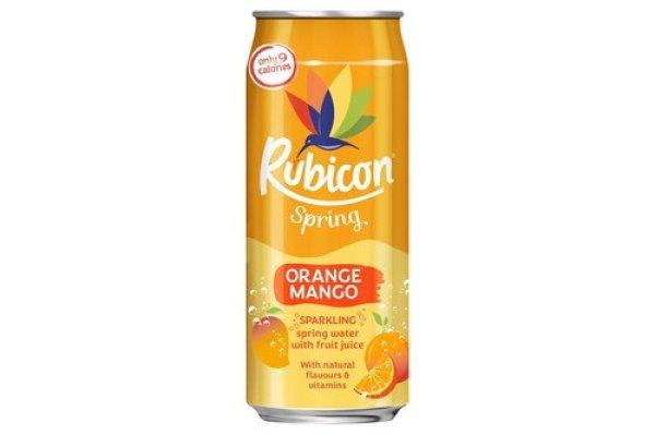 Rubicon Spring Orange-Mango ízű szénsavas üdítőital 330ml