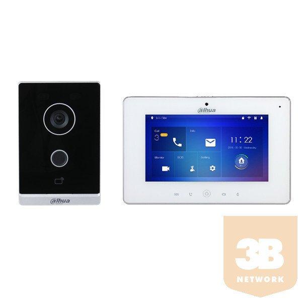 Dahua IP video kaputelefon szett - KTW01 (Wi-Fi / VTO2211G-WP + VTH5221DW-S2)