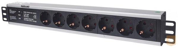 Intellinet Power strip rack 19'' 1.5U 250V/16A 7x Schuko 3m