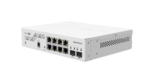 Mikrotik CSS610-8G-2S+IN Eight 1G Ethernet ports and two SFP+ ports for 10G
fiber connectivity