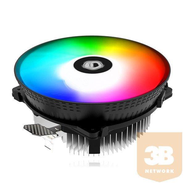 ID-Cooling CPU Cooler - DK-03 Rainbow (14.2-25.6dB; max. 104,48 m3/h; 4pin
csatlakozó, PWM, 12cm, LED)