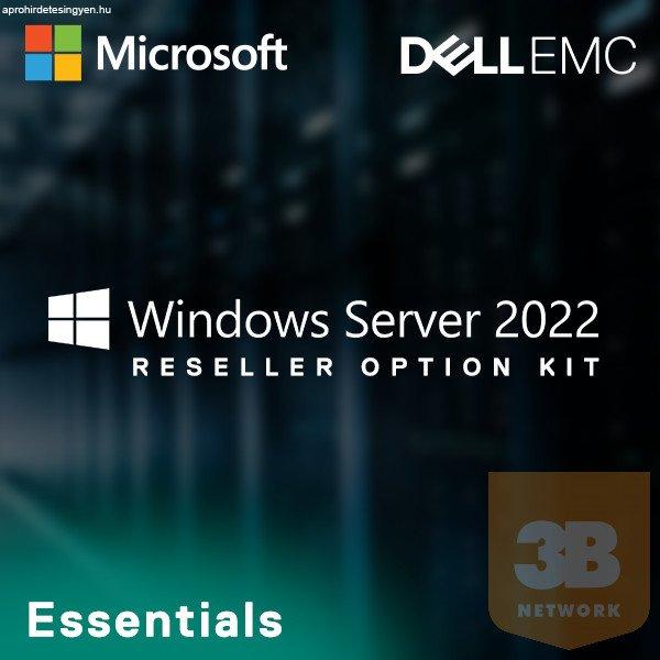 DELL EMC szerver SW - ROK Windows Server 2022 ENG, Essentials Edition, 25 CAL,
64bit OS.