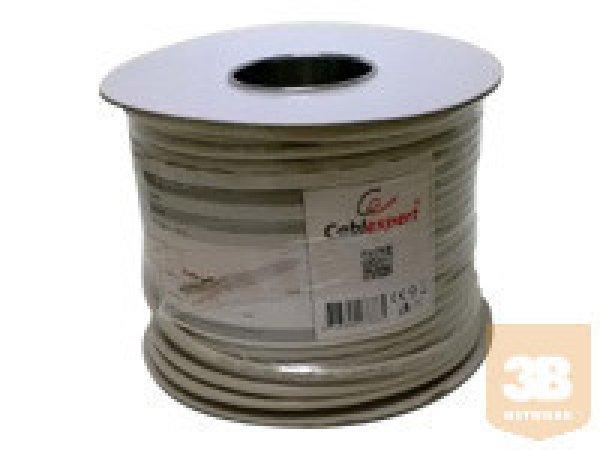 GEMBIRD FPC-6004-SOL/100 Gembird FTP foil shielded solid kábel, cat. 6, CCA,
100m, gray