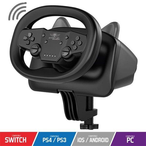 Spirit of Gamer Kormány - RACE WHEEL PRO AIR (PC/PS3/PS4/Switch/Android
kompatibilis, fekete)