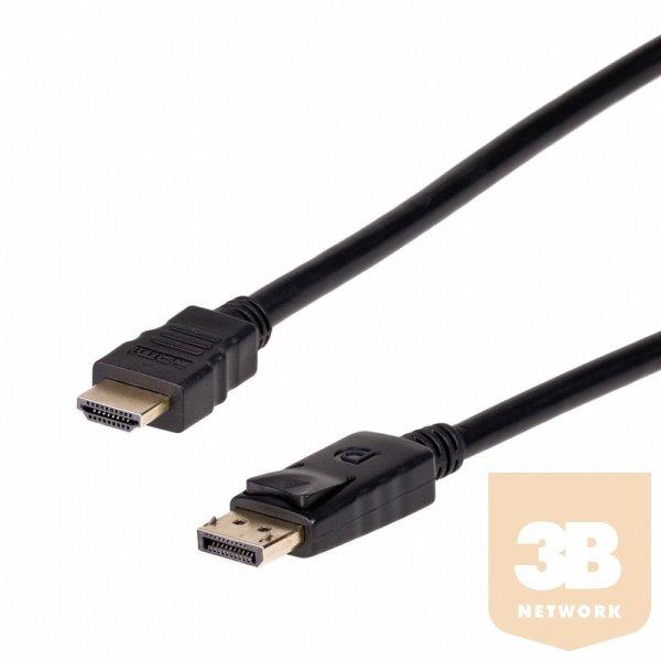 Cable HDMI / DisplayPort AK-AV-05 Audio- video cordSeries: HDMI Cable length 1.8
m The cable plug #1 Male connector HDMI The cable plug #2 Male connector Display
PortVersion: HDMI 1.3 Isolation material: PCW Cable size: 7 mm