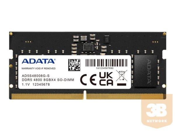 ADATA DDR5 8GB SO-DIMM 4800MHz single tray