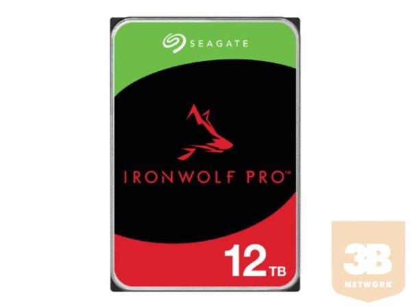 SEAGATE Ironwolf PRO Enterprise NAS HDD 12TB 7200rpm 6Gb/s SATA 256MB cache
8.9cm 3.5inch 24x7 for NAS RAID Rackmount Systeme BLK