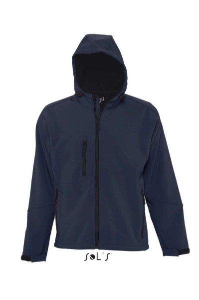 Férfi REPLAY kapucnis cipzáras softshell dzseki, SOL'S SO46602, French
Navy-2XL