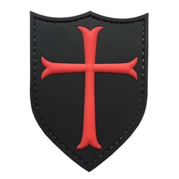 WARAGOD Tapasz 3D Knights Templar Crusaders Cross 7.5x5.7cm