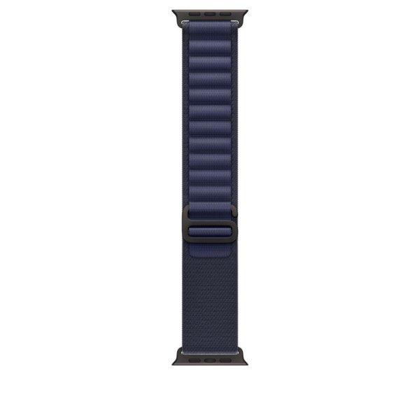 Apple Watch 49mm Alpine Loop Navy Black Titanium Finish Large