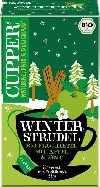 Cupper bio winter srtudel xmas limited edition téli almás fahéjas tea 50 g