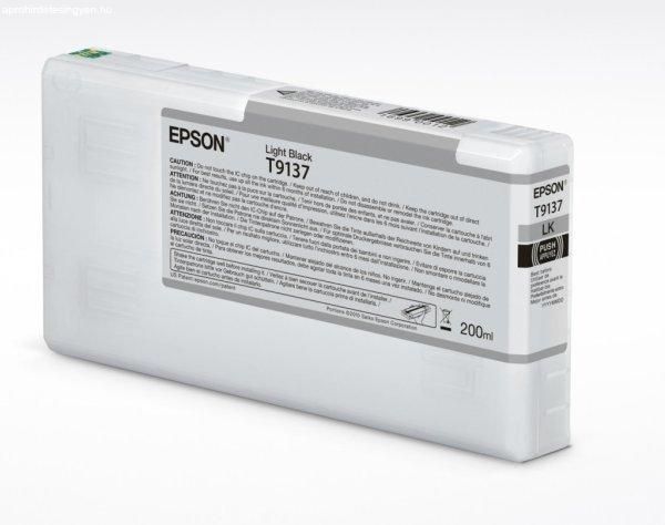 Epson T9137 Tintapatron Light Black 200ml