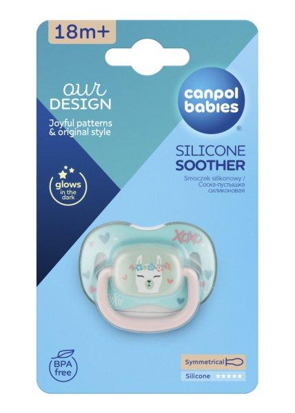 Canpol babies nyugtató szilikon cumi szimmetrikus 18 hó+ láma
