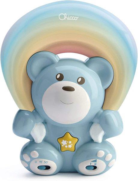 Chicco Rainbow Bear - Szivárvány maci zene-fény projektor 0h + kék