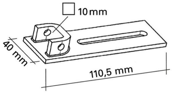 VDS 43380/110 Tengelyvég tartókengyel