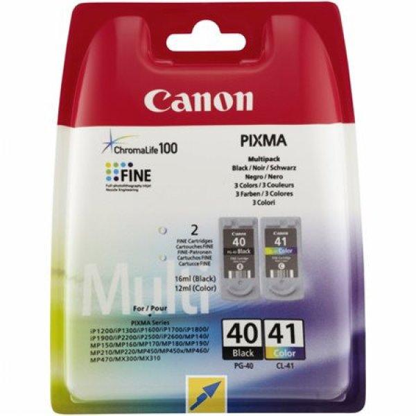 PG-40/CL-41 Tintapatron multipack Pixma iP1300, 1600, 1700 nyomtatókhoz, CANON,
fekete,színes, 16ml+12ml