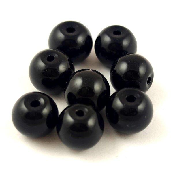 Tekla golyó gyöngy - Black - 10mm