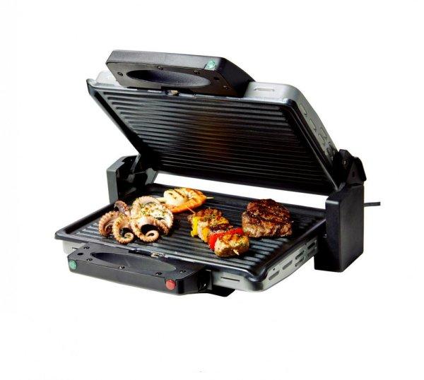 Simpex SKG 1700 kontaktgrill, acél kontakt grilll, 1700W grillsütő kivehető
30 x 20 cm sütőlapokkal