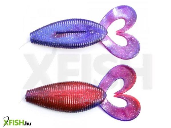 Bull Tackle Sparkly Gumicsali 100mm Lila Piros 2 db/csomag