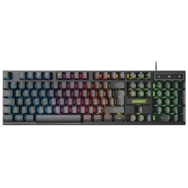 Everest Gamer Magyar Billentyűzet KB-188 Borealis Rainbow