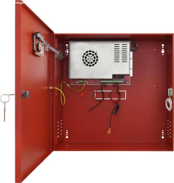 Pulsar EN54C-10A40LCD Szünetmentesíthető tápegység tűz- és füstjelző
rendszerekhez, 27,6V / 10A / 2x40Ah, LCD, IP30