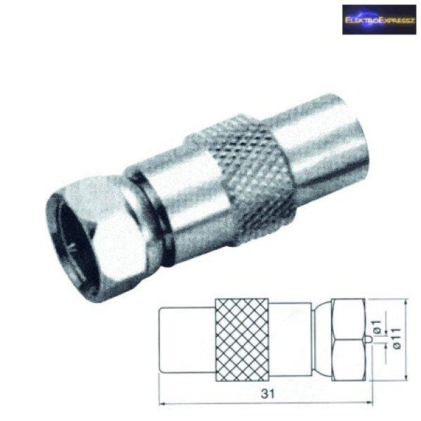 TV dugó adapter csatlakozó - F dugó 