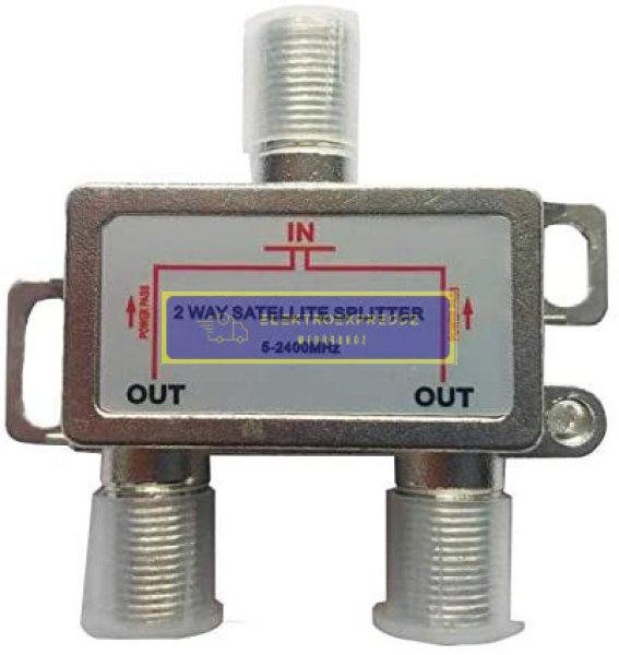  Két utas szatelit splitter. 5-2400MHz