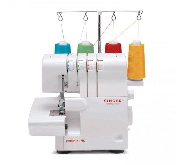 SINGER 14SH654 / S0105 Finishing Touch Serger Overlock 4 szálas, 2 tűs
(ikertűs) lock varrógép, lockgép, differenciál anyagtovábbítással