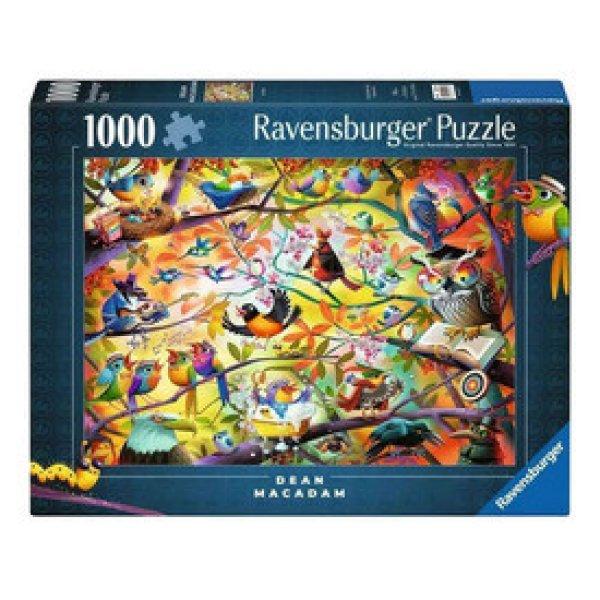 Puzzle 1000 db - Szorgos madárkák