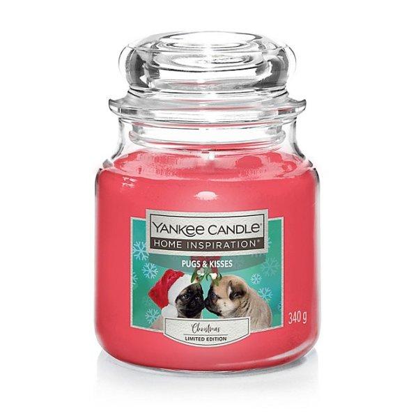 Yankee Candle Illatgyertya Home Inspiration közepes Pugs & Kisses 340 g