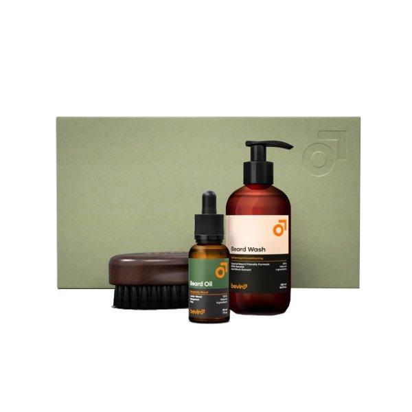 beviro Ajándékcsomag The Bergamia Wood Beard Care Kit