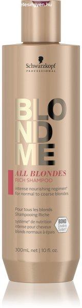 Schwarzkopf Professional Sampon normál és erős szőke hajra
BLONDME All Blondes (Rich Shampoo) 1000 ml