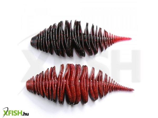 Bull Tackle Surun Bordázott Puha Gumicsali Fekete Piros 105mm 14.4g 2db/csomag