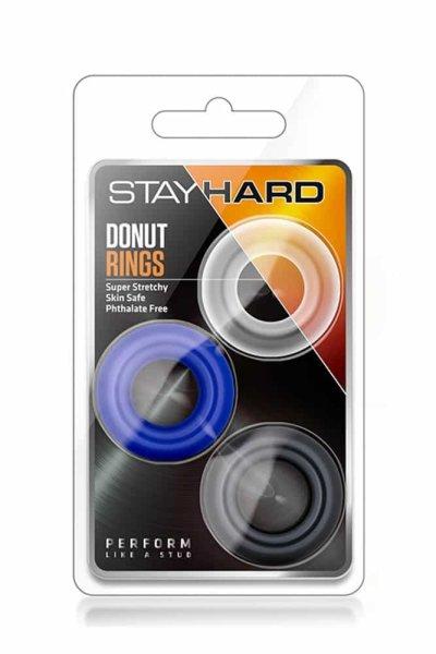  Stay Hard Donut Rings Assorted 