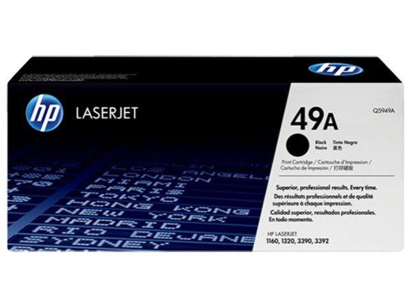 Q5949A Lézertoner LaserJet 1160, 1320, 3390 nyomtatókhoz, HP 49A, fekete, 2,5k