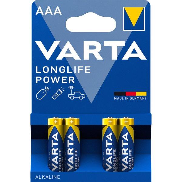 Elem AAA mikro LR03 Longlife Power 4 db/csomag, Varta 