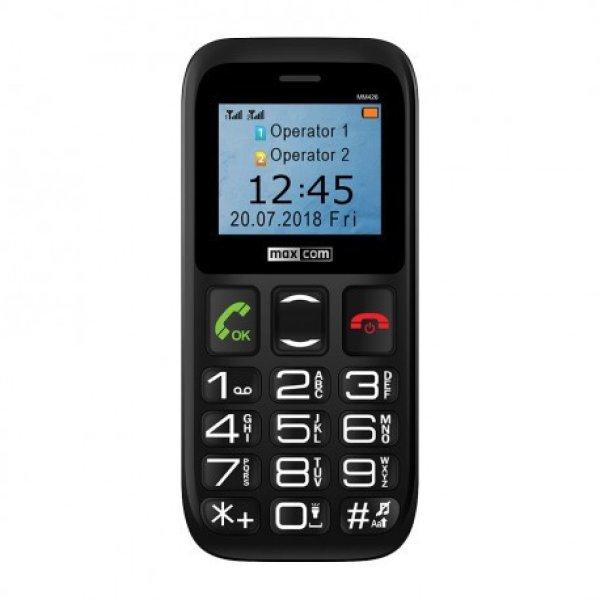 Maxcom MM426 SE (Type-C) mobiltelefon, dual sim-es kártyafüggetlen,
bluetooth-os, fm rádiós fekete (magyar nyelvű menüvel)