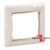 Legrand Valena egyes keret Elefntcsont / Arany, Legrand 774
