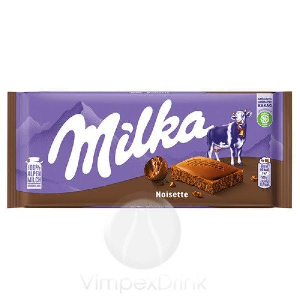 MILKA NOISETTE TÁBLÁS CSOKOLÁDÉ 100G /23/