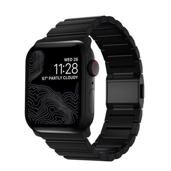 Nomad Titanium Band, black - Apple Watch Ultra (49mm) 8/7 (45mm)/6/SE/5/4
(44mm)/3/2/1 (42mm)