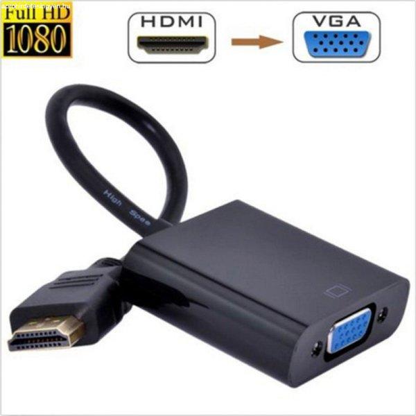 HDMI VGA átalakító kábel, HDMI VGA adapter, számítógép és monitor
csatlakoztatásához