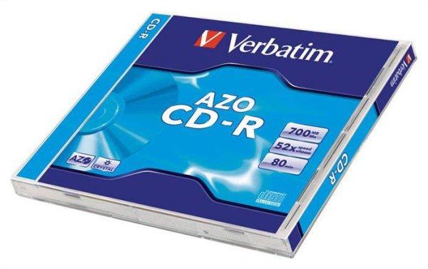 Verbatim CD-R 80 52x Normál tok 1db-os (1-es címke)