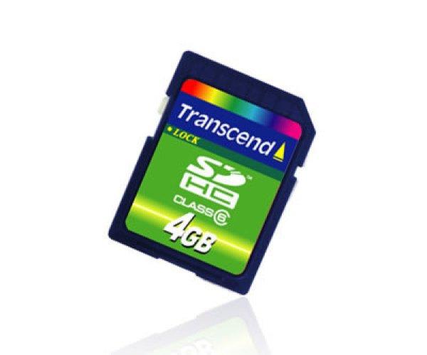 Transcend 4GB SDHC Class 4