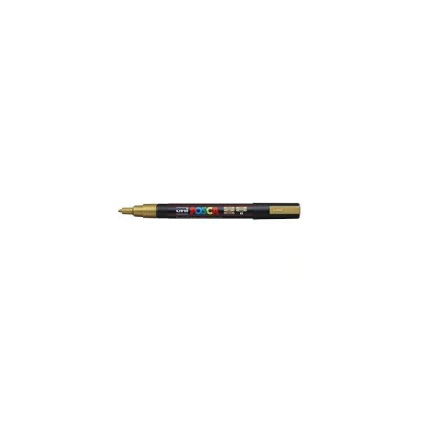 Dekormarker 0,9-1,3mm, PC-3M Uni Posca arany