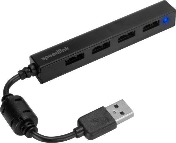 Speedlink Snappy Slim 4-Port USB HUB Black