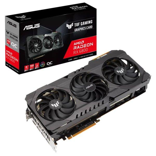 ASUS AMD Radeon RX 6800 TUF GAMING OC 16GB GDDR6 használt videokártya